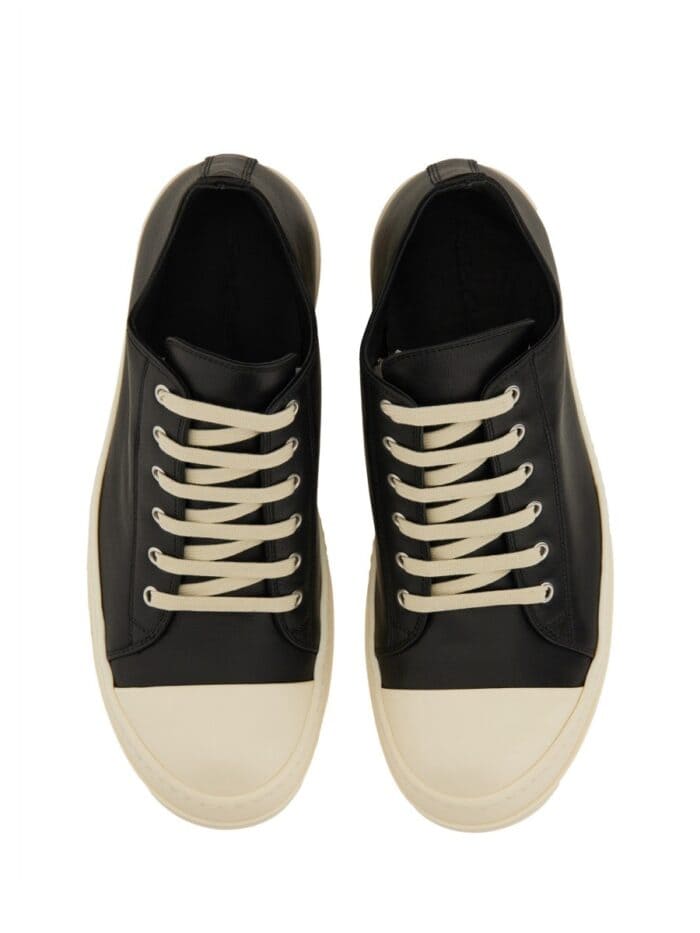 RICK OWENS LEATHER SNEAKER