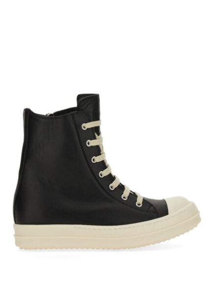 RICK OWENS LEATHER SNEAKER