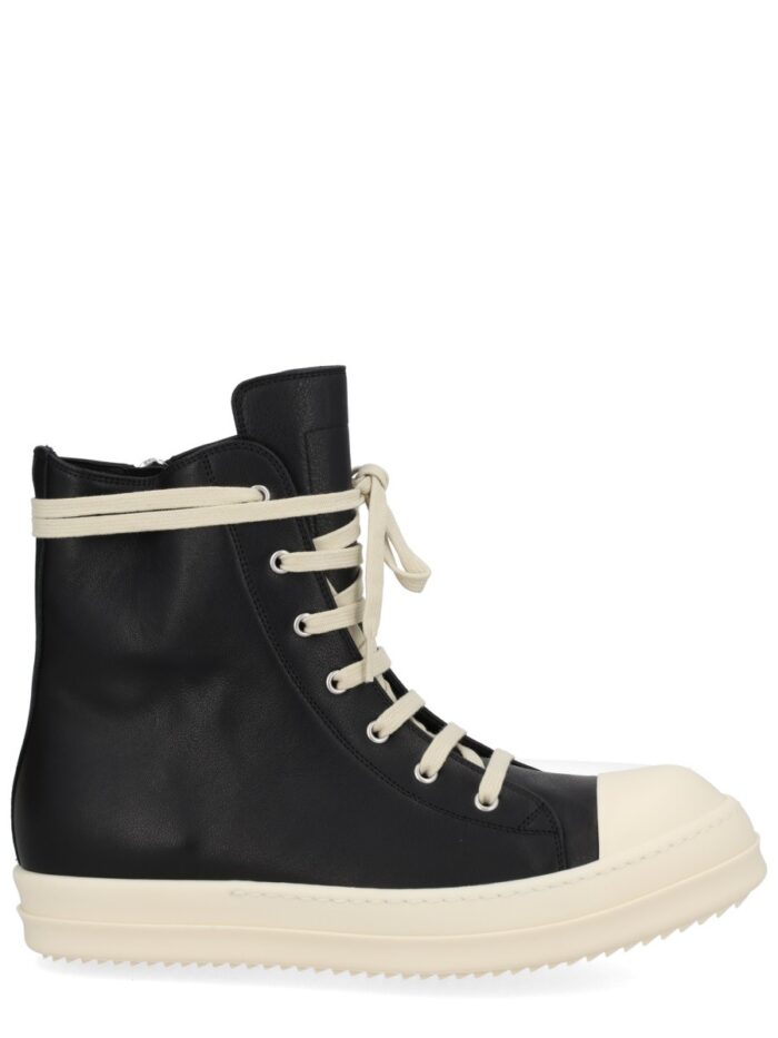 rick owens leather sneaker RICK OWENS LEATHER SNEAKER