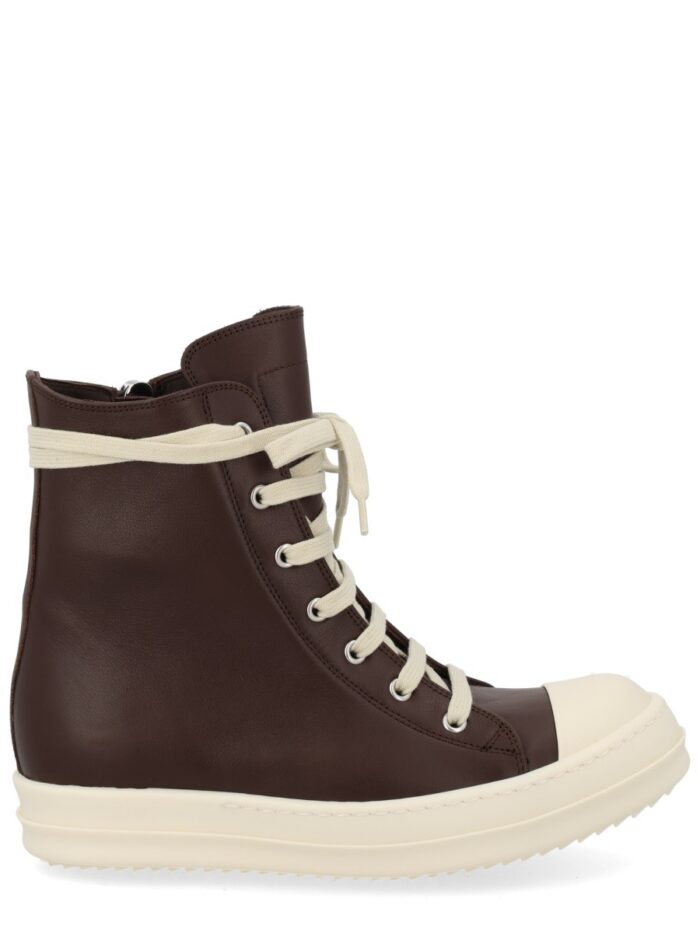 RICK OWENS LEATHER SNEAKER