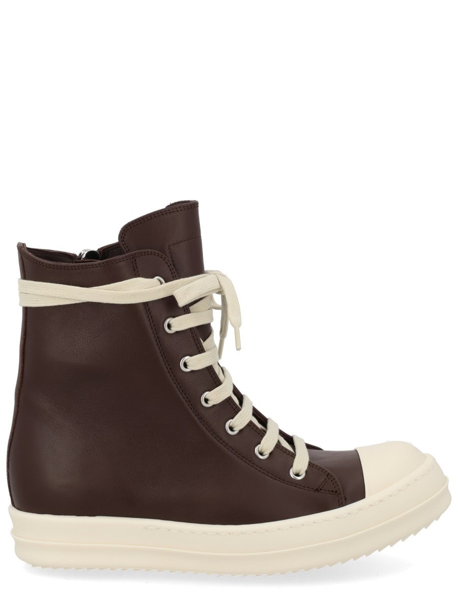 RICK OWENS LEATHER SNEAKER