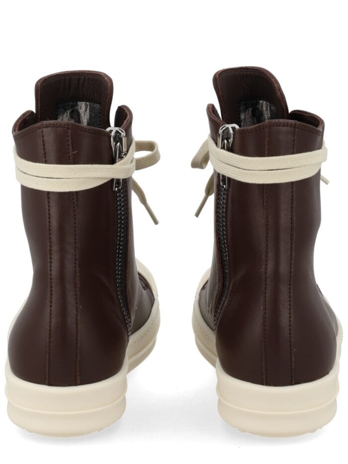 RICK OWENS LEATHER SNEAKER