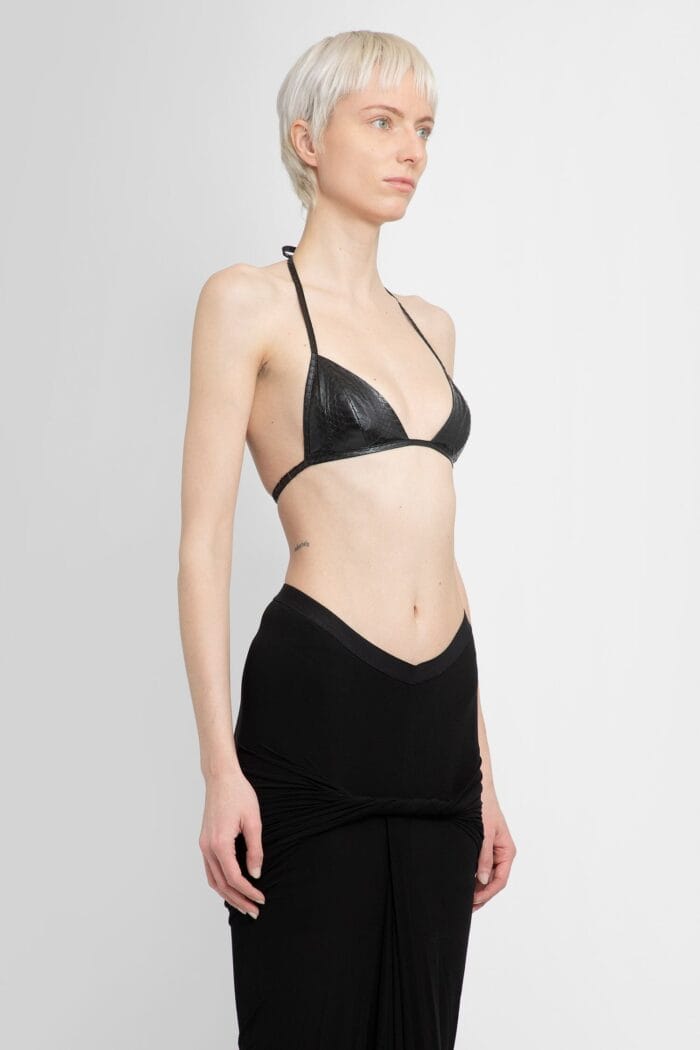 RICK OWENS Lido Bra In Radiated Ratsnake