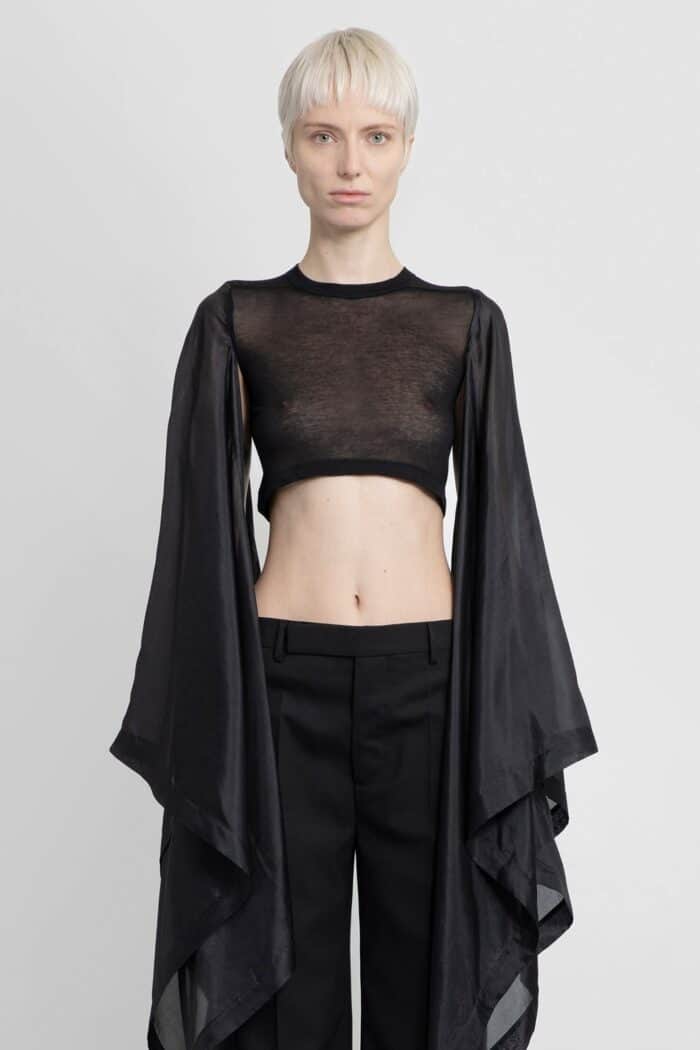 RICK OWENS Lido Flag Crop Top