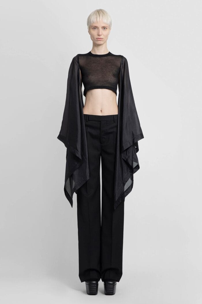 RICK OWENS Lido Flag Crop Top