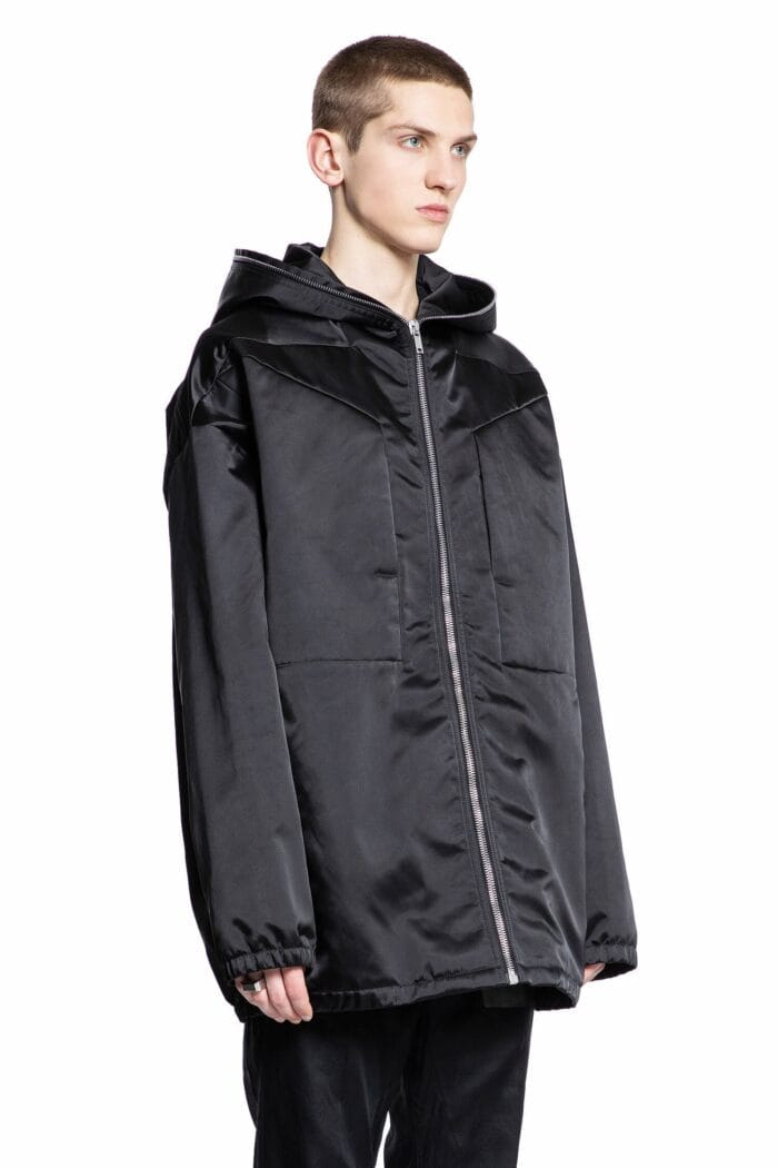 RICK OWENS Lido Hoodie In Recycled Bomber