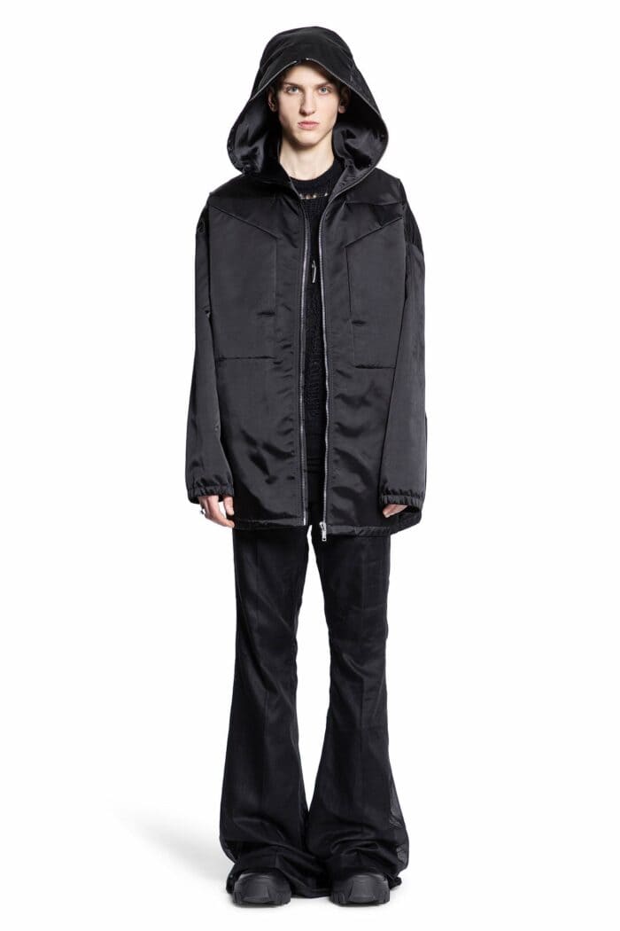 RICK OWENS Lido Hoodie In Recycled Bomber