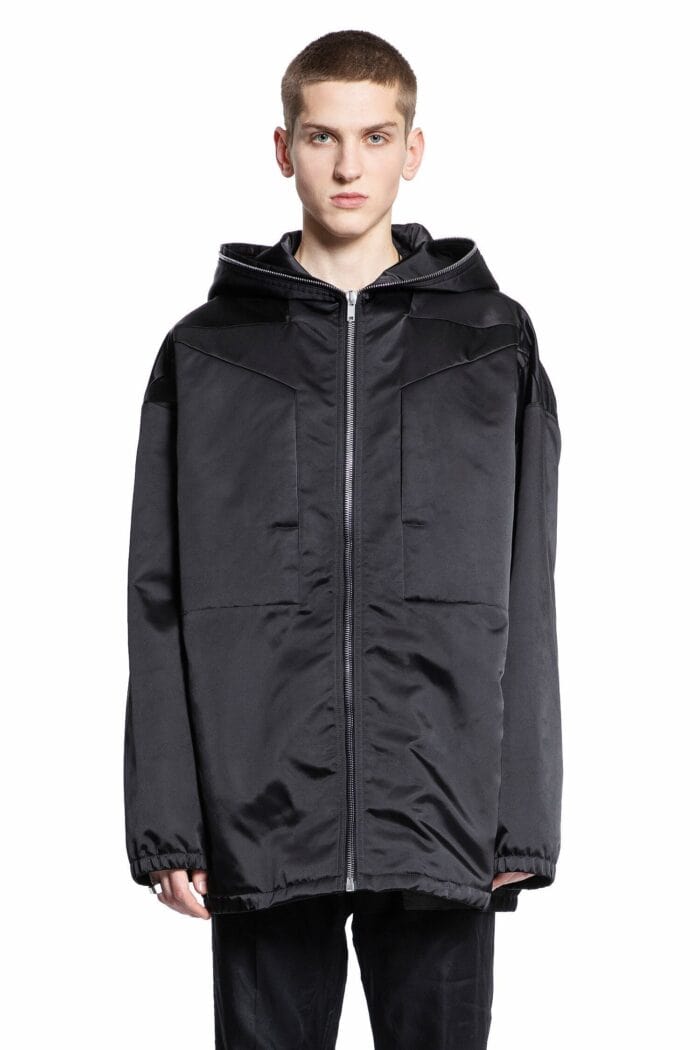 RICK OWENS Lido Hoodie In Recycled Bomber