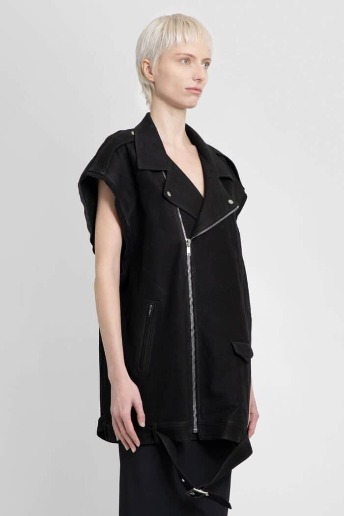 RICK OWENS Lido Jumbo Luke Sleeveless Nubuck Waistcoat