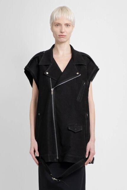 RICK OWENS Lido Jumbo Luke Sleeveless Nubuck Waistcoat