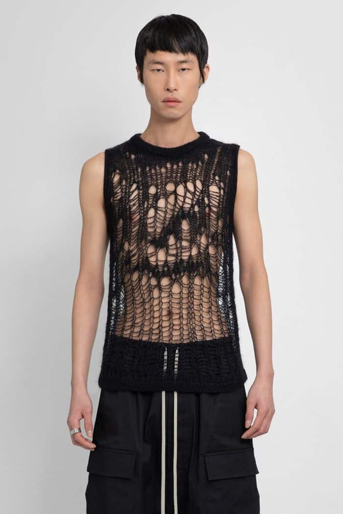 RICK OWENS Lido Spider Net Vest