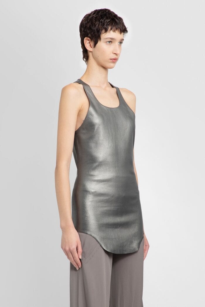 RICK OWENS Lido Tank Top In Lambskin