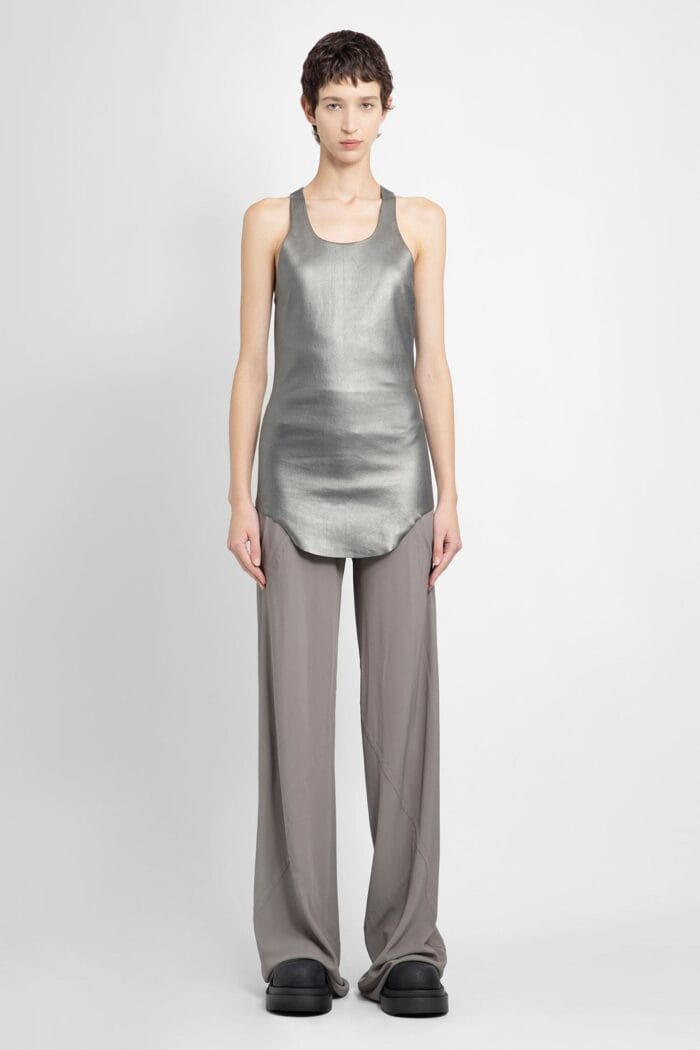 RICK OWENS Lido Tank Top In Lambskin