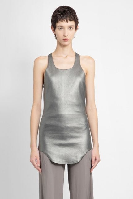 RICK OWENS Lido Tank Top In Lambskin