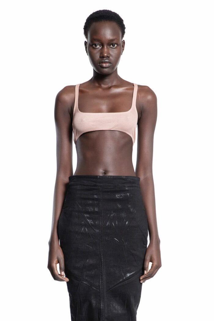 RICK OWENS Lido Unhorny Top In Cotton Gauze Jersey