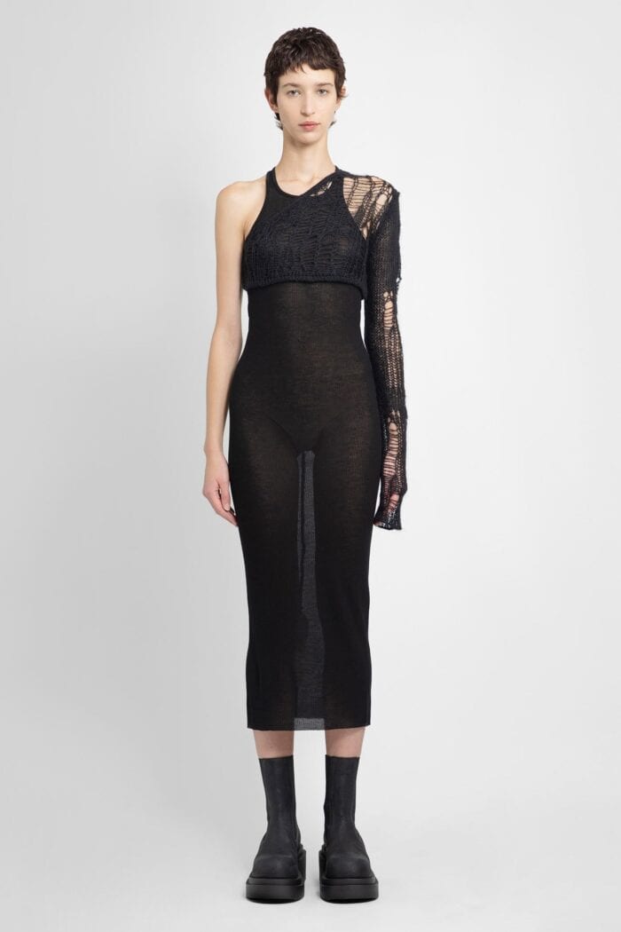 RICK OWENS Lido Ziggy Top In Classic Net Knit