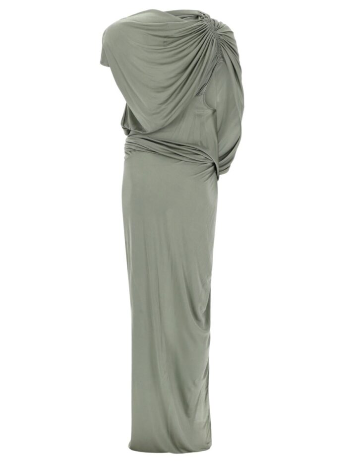 RICK OWENS LILIES "ARES GOWN JADE" DRESS
