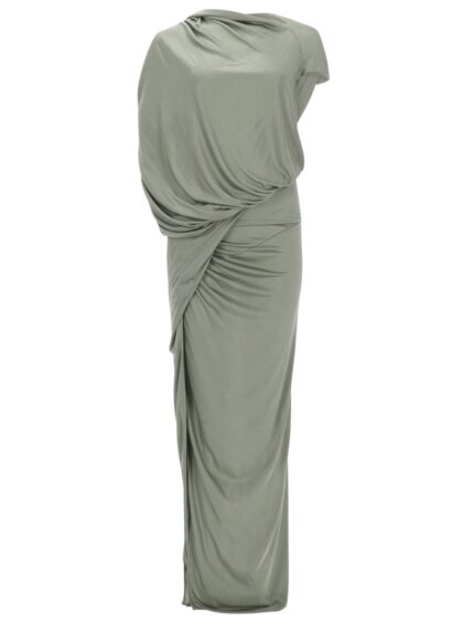 RICK OWENS LILIES "ARES GOWN JADE" DRESS