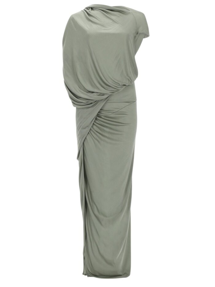 RICK OWENS LILIES "ARES GOWN JADE" DRESS
