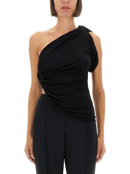 RICK OWENS LILIES DRAPED ONE-SHOULDER TOP