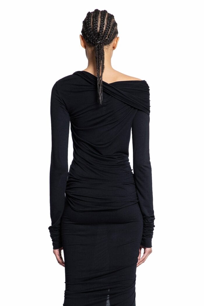 RICK OWENS LILIES Lido Elise Top In Fluid Viscose Jersey