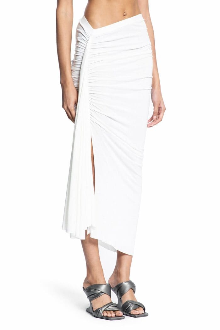 RICK OWENS LILIES Lido Fog Skirt In Fluid Viscose Jersey