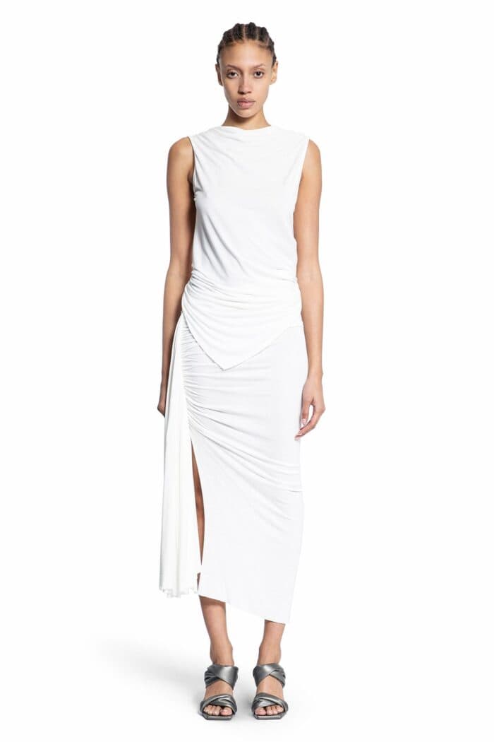 RICK OWENS LILIES Lido Fog Skirt In Fluid Viscose Jersey