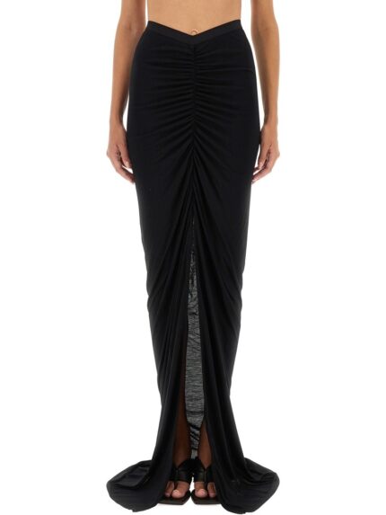RICK OWENS LILIES LONG SKIRT WITH SLIT
