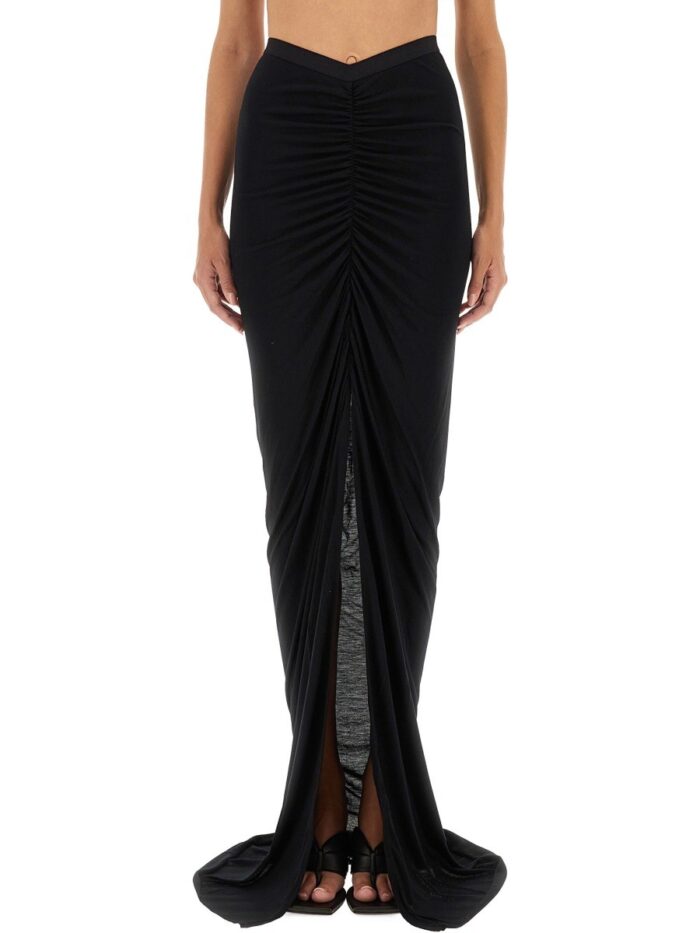 RICK OWENS LILIES LONG SKIRT WITH SLIT