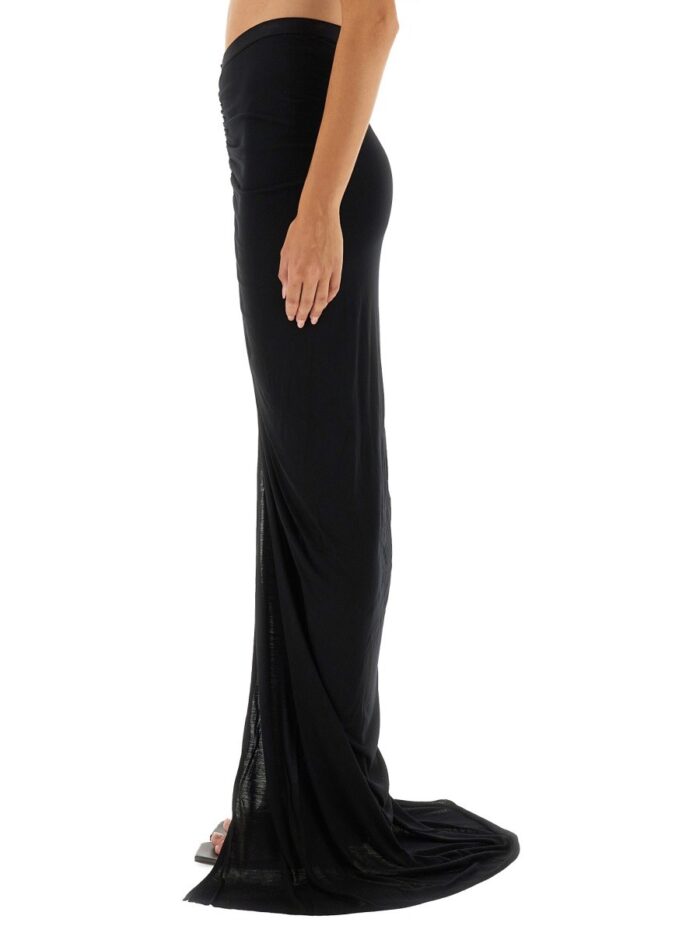RICK OWENS LILIES LONG SKIRT WITH SLIT