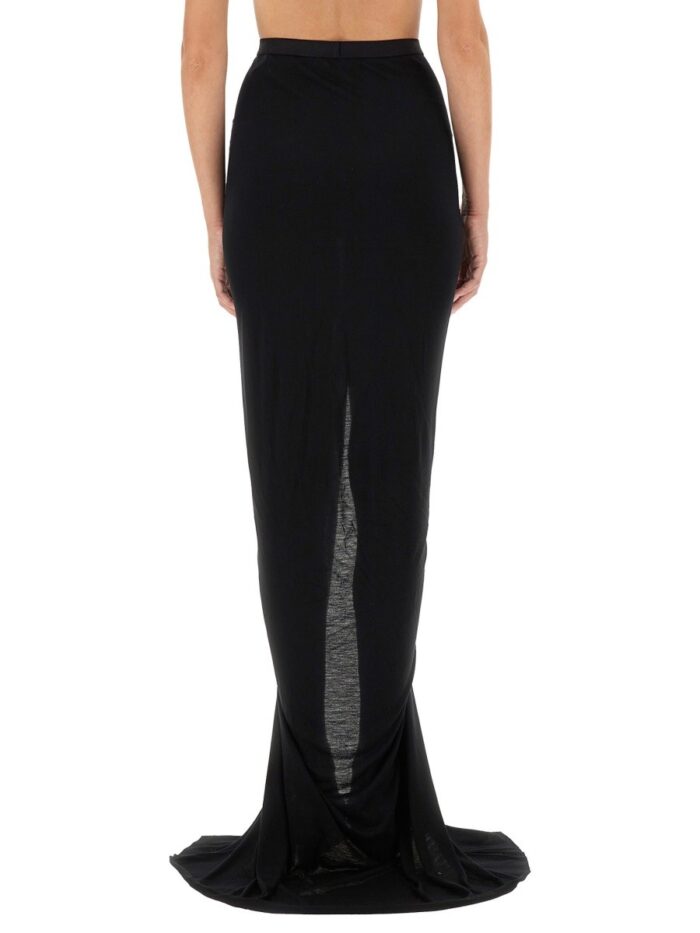 RICK OWENS LILIES LONG SKIRT WITH SLIT