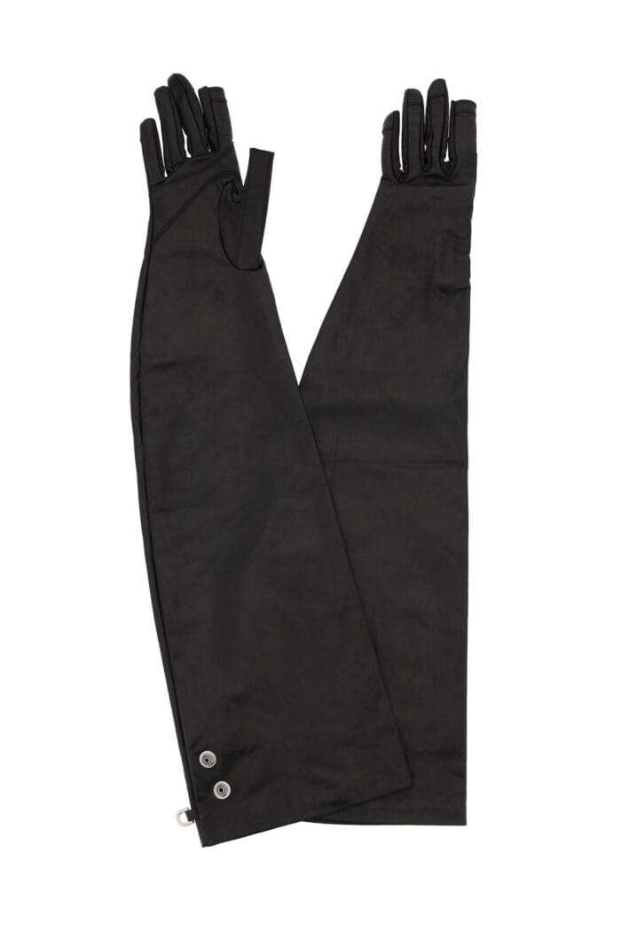 Rick Owens Long Leather Gloves