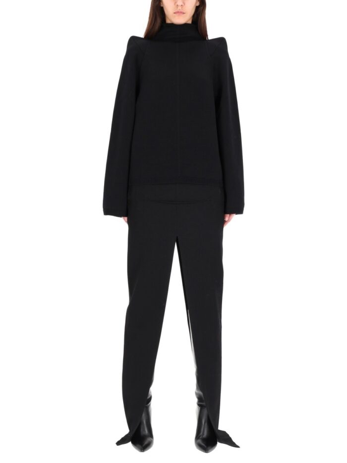 RICK OWENS LONG SKIRT WITH CENTER SLITS