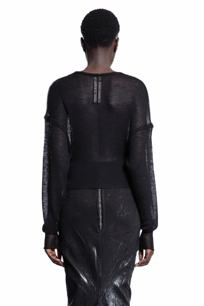 RICK OWENS Long Sleeve V Sweater