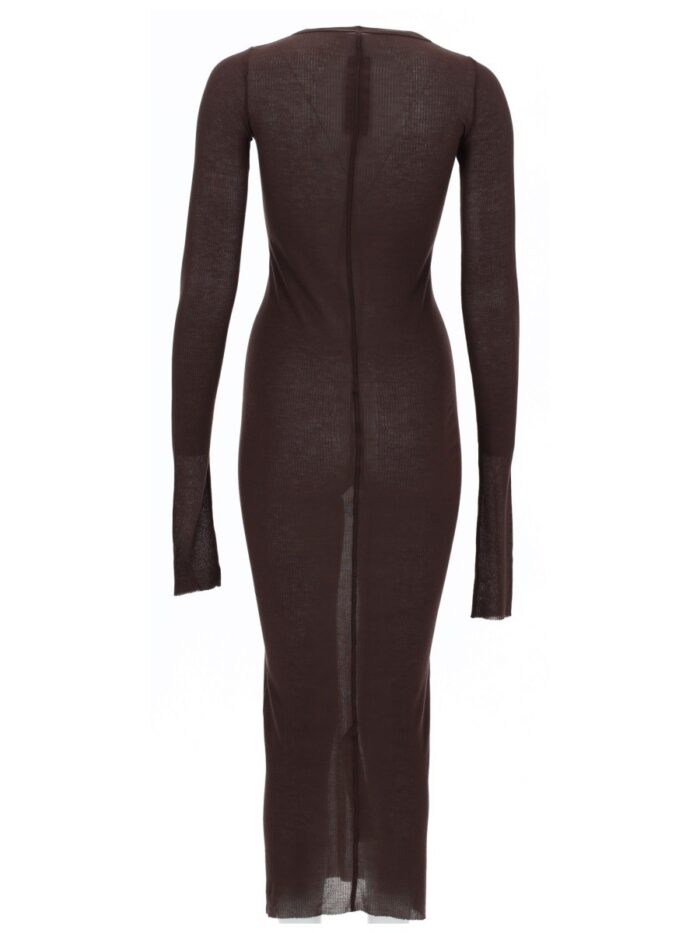 RICK OWENS LONG-SLEEVED MIDI DRESS