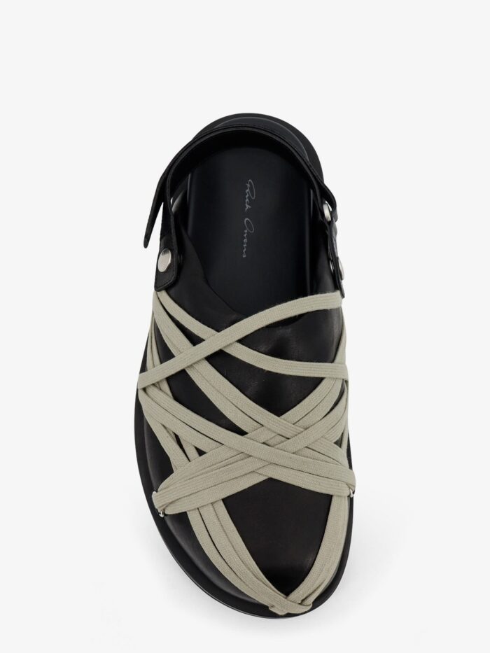 RICK OWENS Megalace Leather Sandals