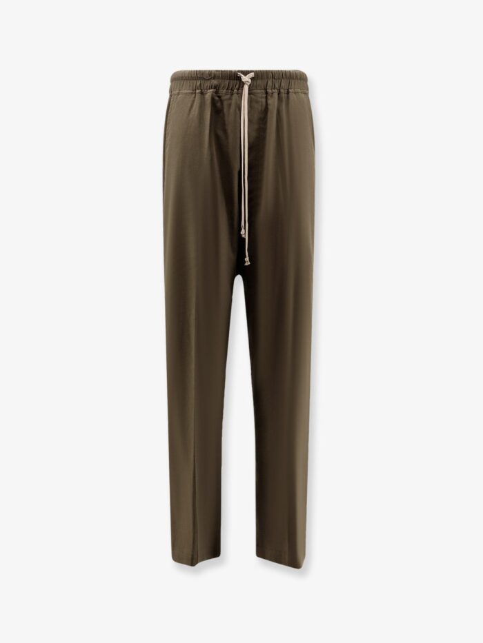 RICK OWENS Organic Cotton And Certified Silk Trousers