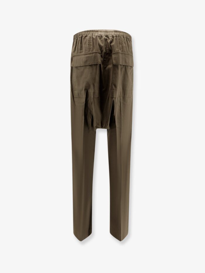 RICK OWENS Organic Cotton And Certified Silk Trousers