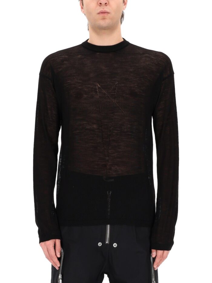 RICK OWENS "PENTA SHEER PULL" SWEATER