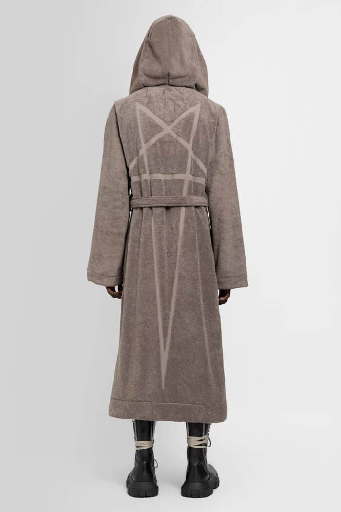 RICK OWENS Pentagram Bathrobe In Cotton