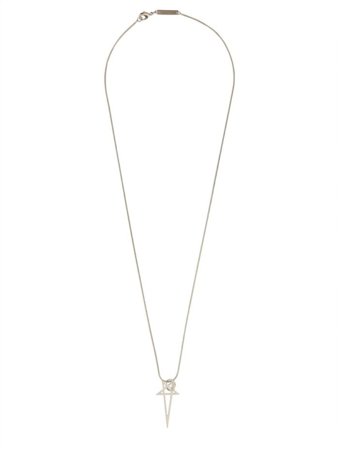 RICK OWENS "PENTAGRAM CHARM" NECKLACE