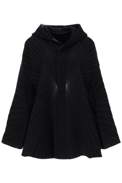 Rick Owens 'peter' Coat With Radiance Embroidery