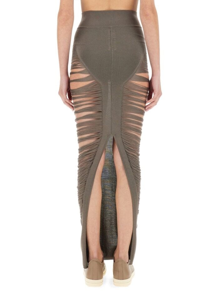 RICK OWENS "PILLAR" MAXI SKIRT