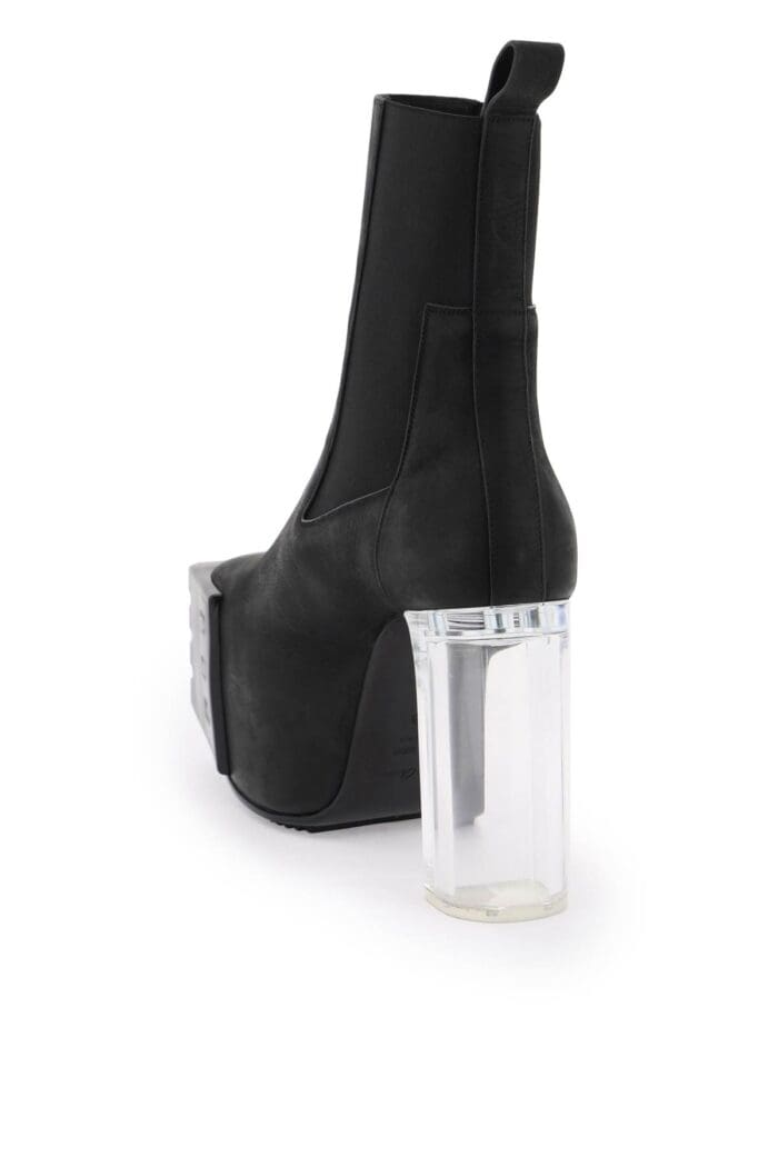 Rick Owens Platform Heeled Ankle Boots