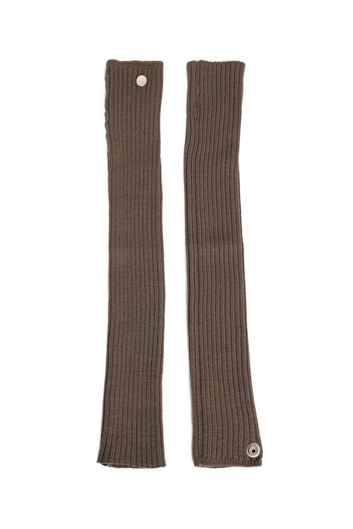 RICK OWENS Porterville Arm Warmers In Lightweight Rasato Knit