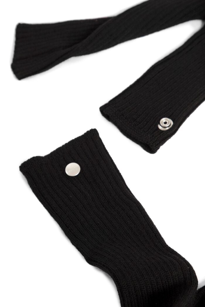 RICK OWENS Porterville Arm Warmers In Lightweight Rasato Knit