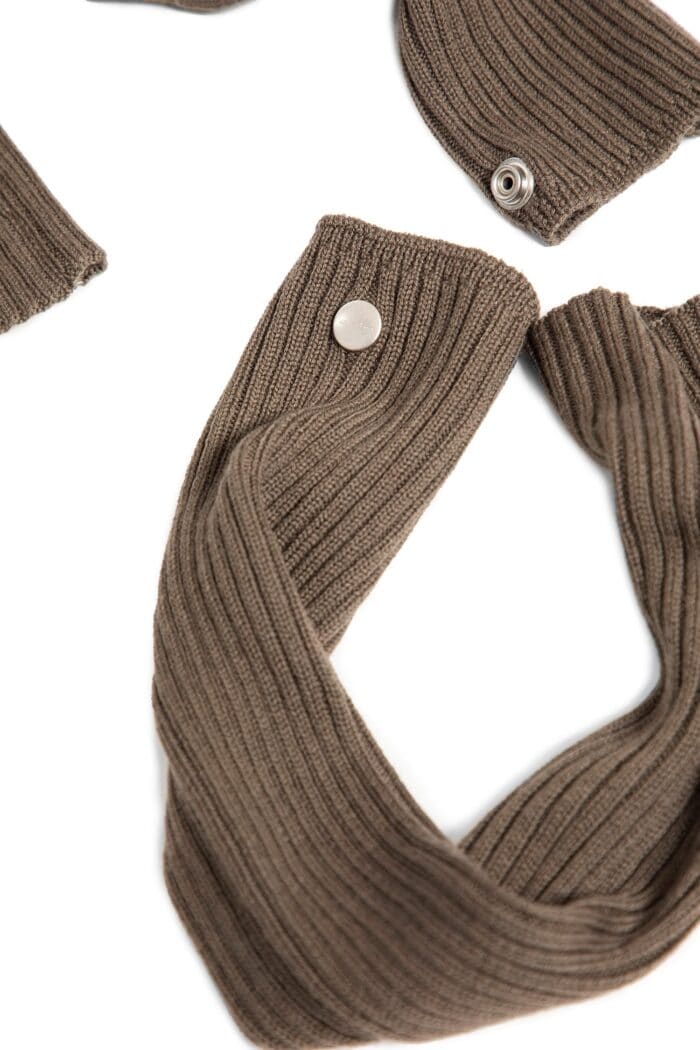 RICK OWENS Porterville Arm Warmers In Lightweight Rasato Knit