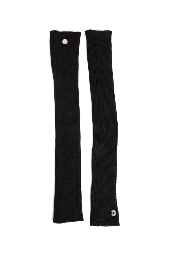 RICK OWENS Porterville Arm Warmers In Lightweight Rasato Knit