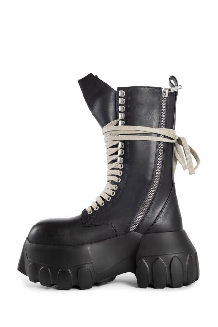 RICK OWENS Porterville Army Mega Tractor Boots