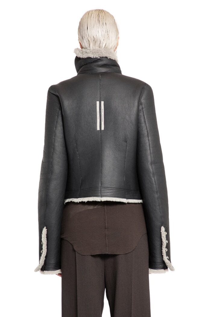 RICK OWENS Porterville Bauhaus Jacket In Merino Shealring